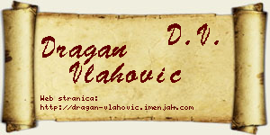Dragan Vlahović vizit kartica
